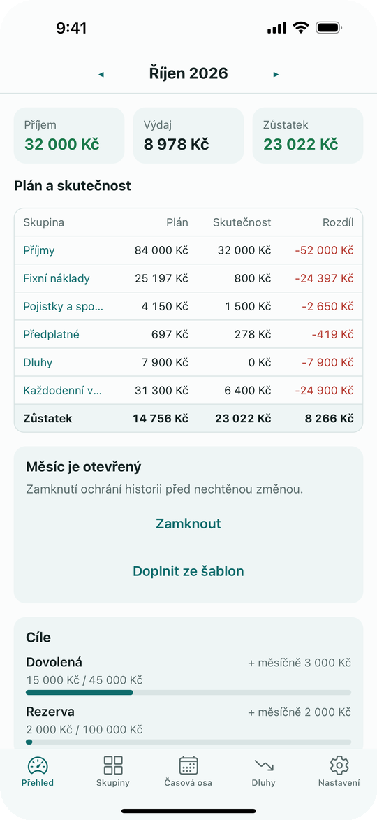 Přehled měsíce